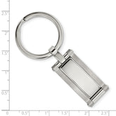 Chisel Stainless Steel Brushed and Polished Key Ring